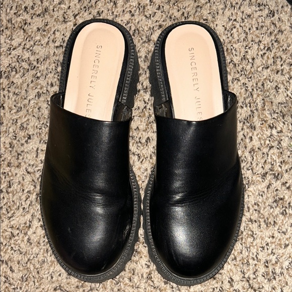 Sincerly Jules Shoes - Sincerely Jules Black Mules